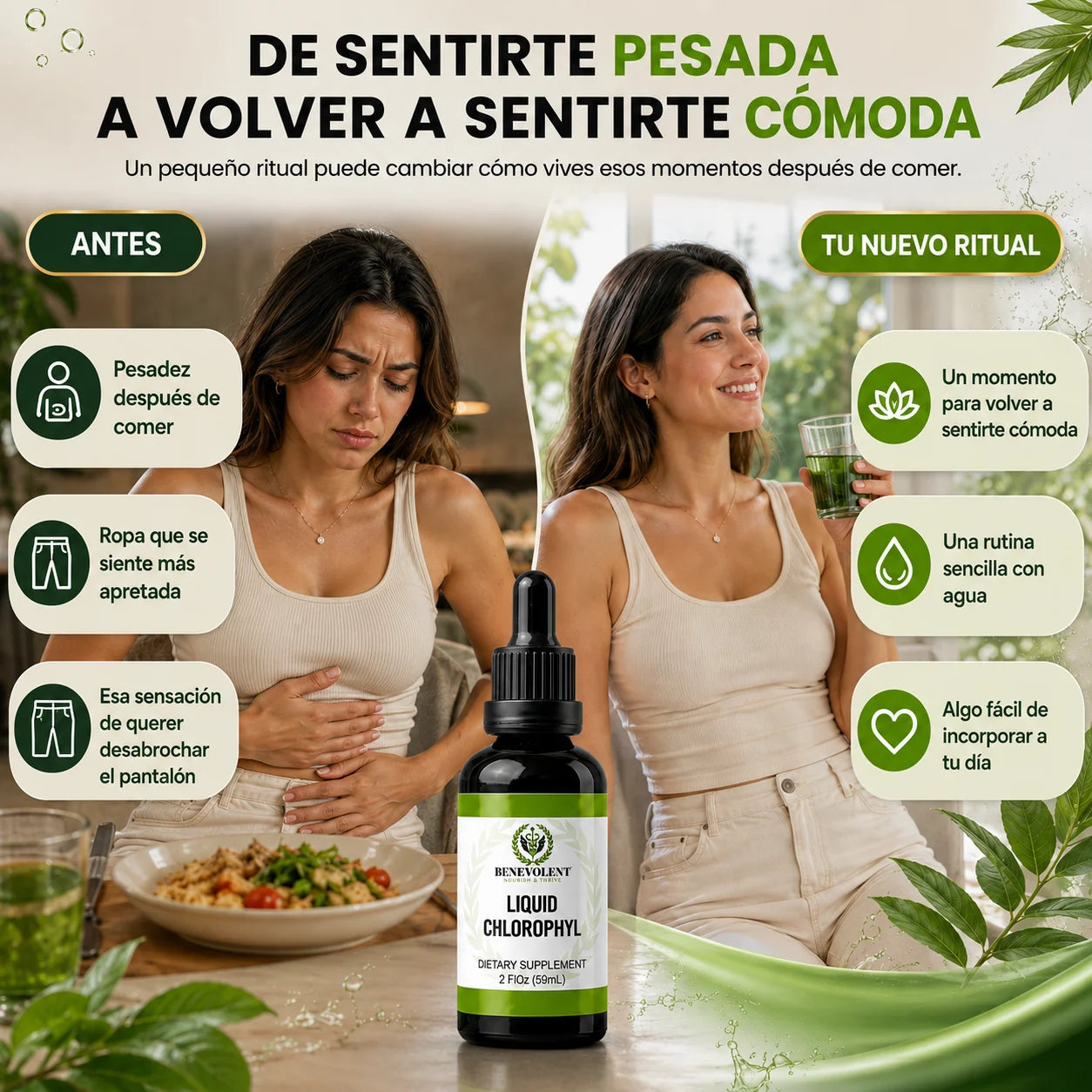Clorofila Líquida | Tu Aliada en Tu Salud | 15 Gotas al Día