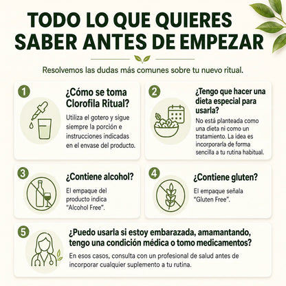 Clorofila Líquida | Tu Aliada en Tu Salud | 15 Gotas al Día