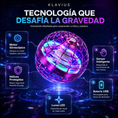 Orbby l Bola Voladora LED | Regalo Ideal para el Día del Niño