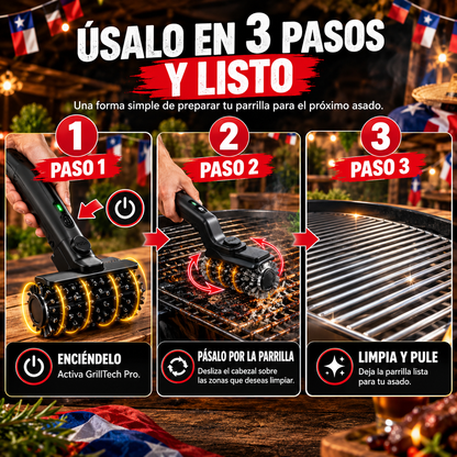 GrillTech Pro l Limpieza y pulido de tu parrilla en 30 segundos