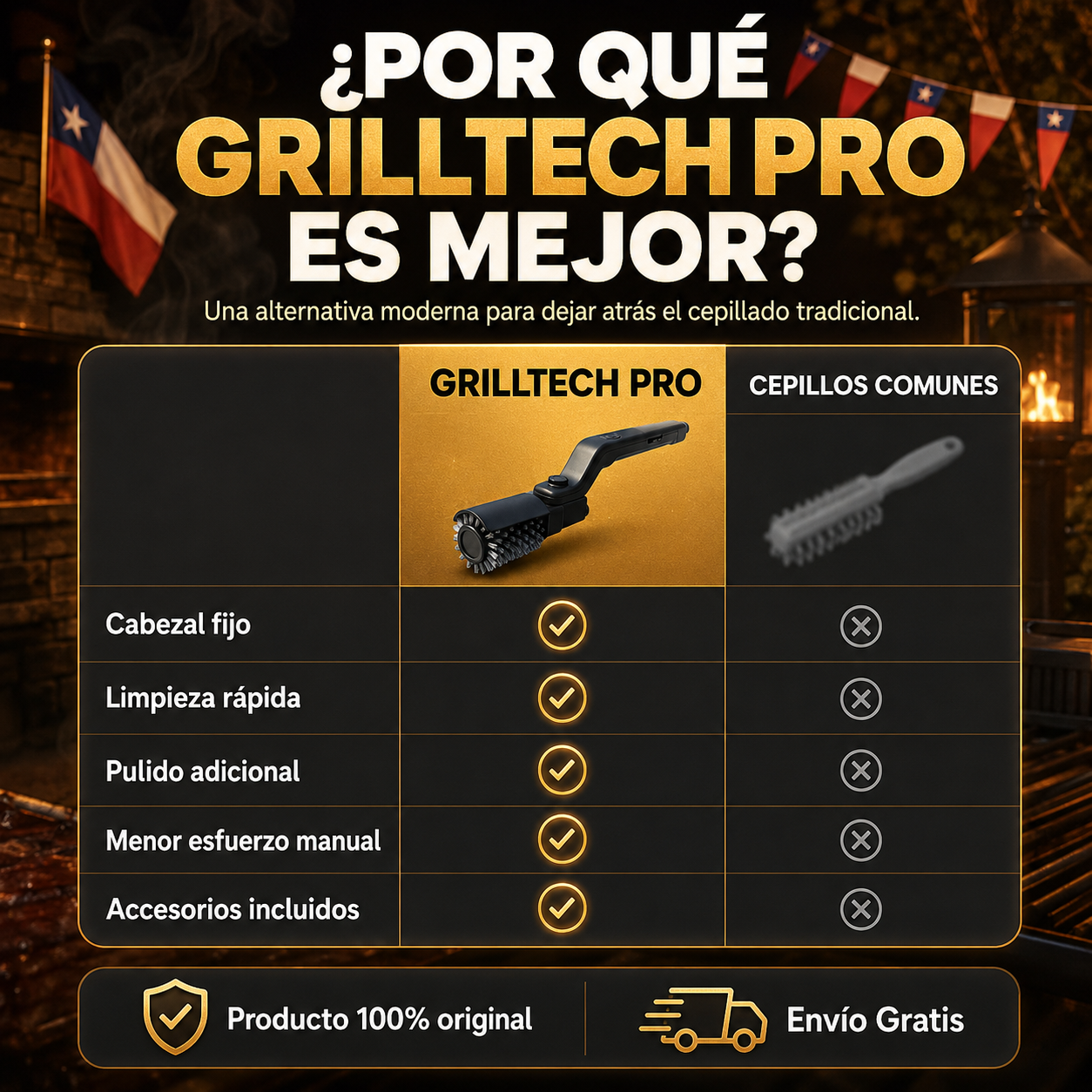 GrillTech Pro l Limpieza y pulido de tu parrilla en 30 segundos
