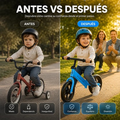 Klovius Balance Bike  Bicicleta de aprendizaje y equilibrio