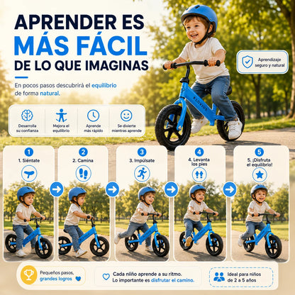 Klovius Balance Bike  Bicicleta de aprendizaje y equilibrio