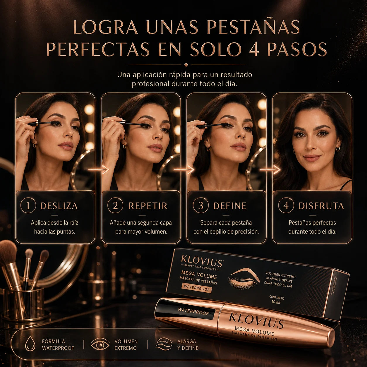 2x1 Klovius l Máscara de Pestañas Premium l Edición Limitada